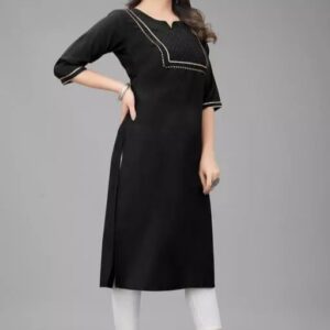 Black Printed Kurti