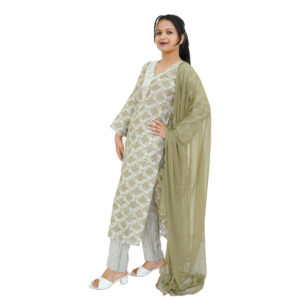 Ethnic Motifs Printed Cotton Kurta Set