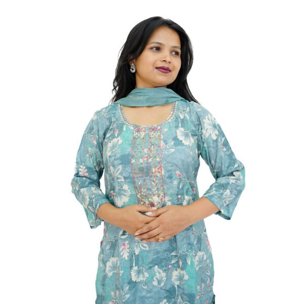 Beauty with blue color