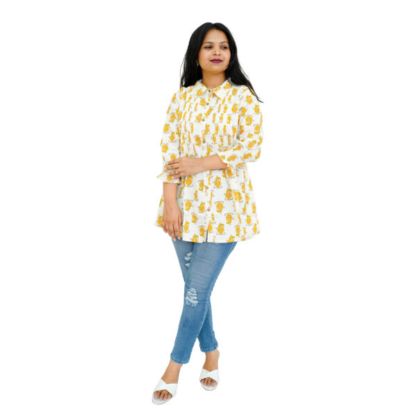 Floral Print A-Line Tunic - Image 2